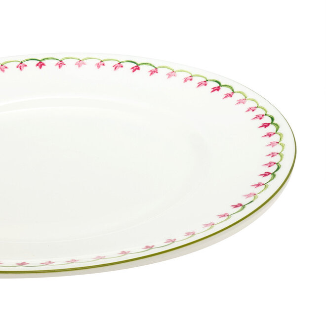 Nina Campbell Marguerite Pink Dinner Plate