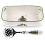 Christmas Tree Cranberry Server & Slotted Spoon