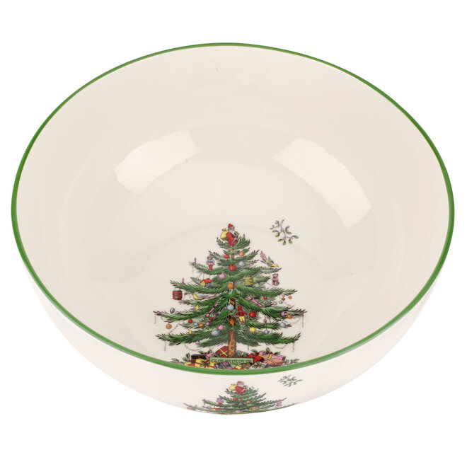 Christmas Tree Large Round Serving Bowl