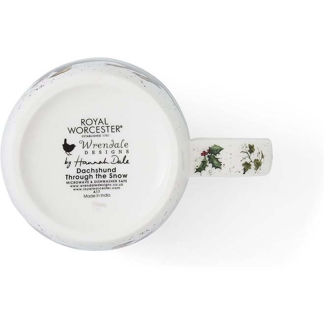 'Dachsund Through the Snow' Small Mug