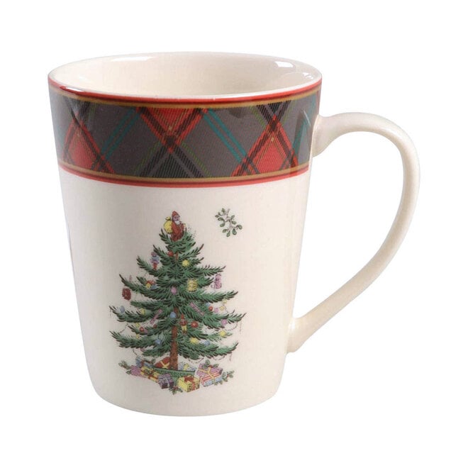 Christmas Tree Tartan Mug