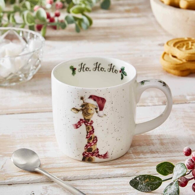 'Ho Ho Ho' Giraffe Small Mug