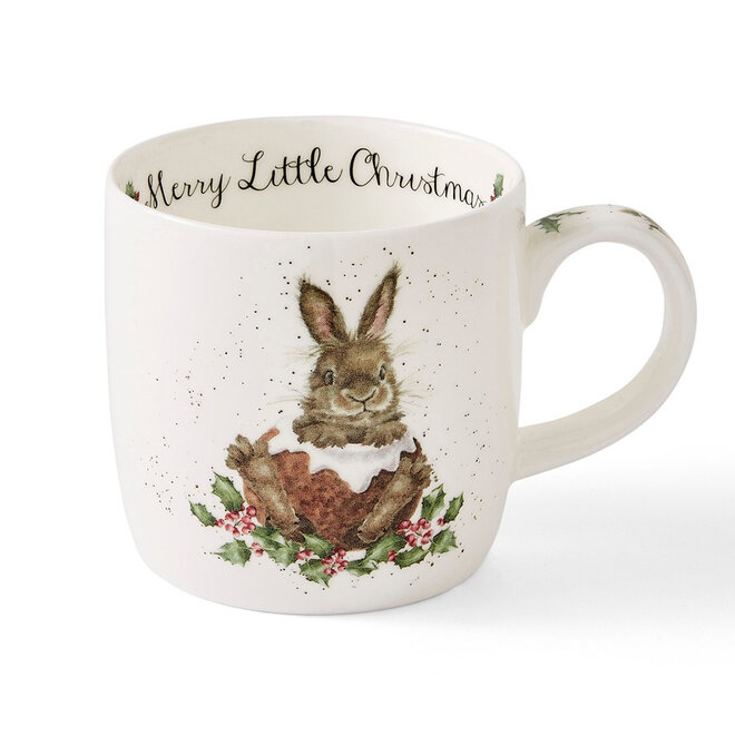 Merry Little Christmas Bunny Small Mug