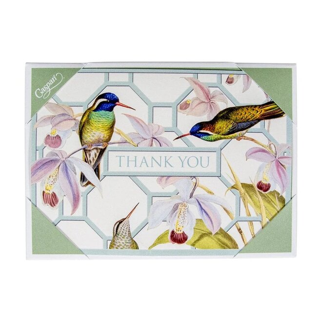 Hummingbird Trellis Thank You Boxed Cards