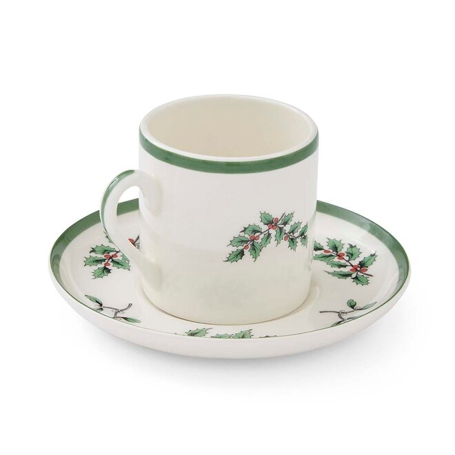 Christmas Tree Espresso Cup & Saucer Set