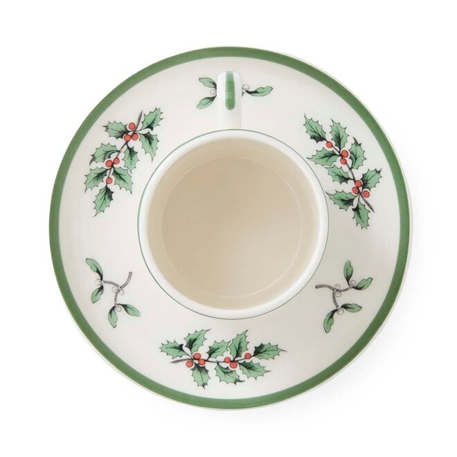 Christmas Tree Espresso Cup & Saucer Set