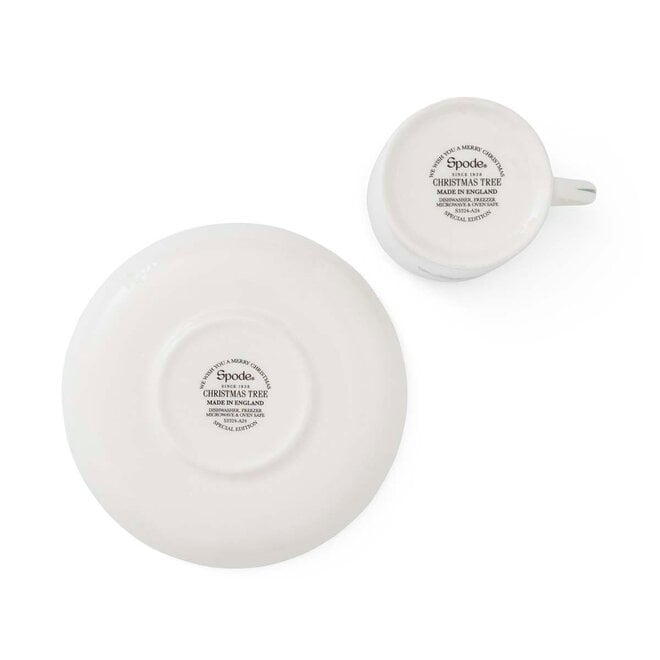 Christmas Tree Espresso Cup & Saucer Set