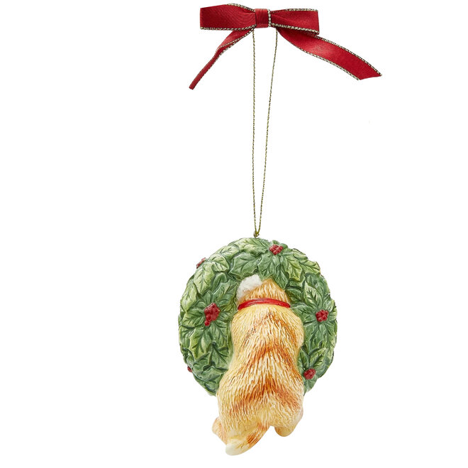 Kitten in Wreath Ornament