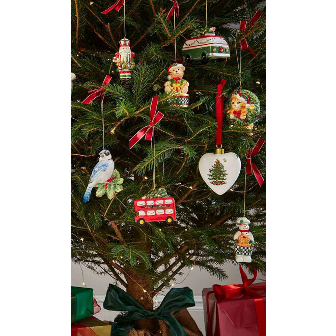 Kitten in Wreath Ornament