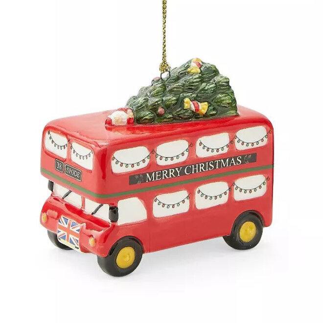 British Double Decker Bus Ornament