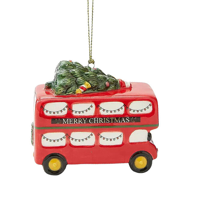 British Double Decker Bus Ornament