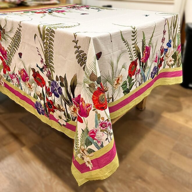 La Dolce Vita Cloth Tablecover in Sage & Lavender