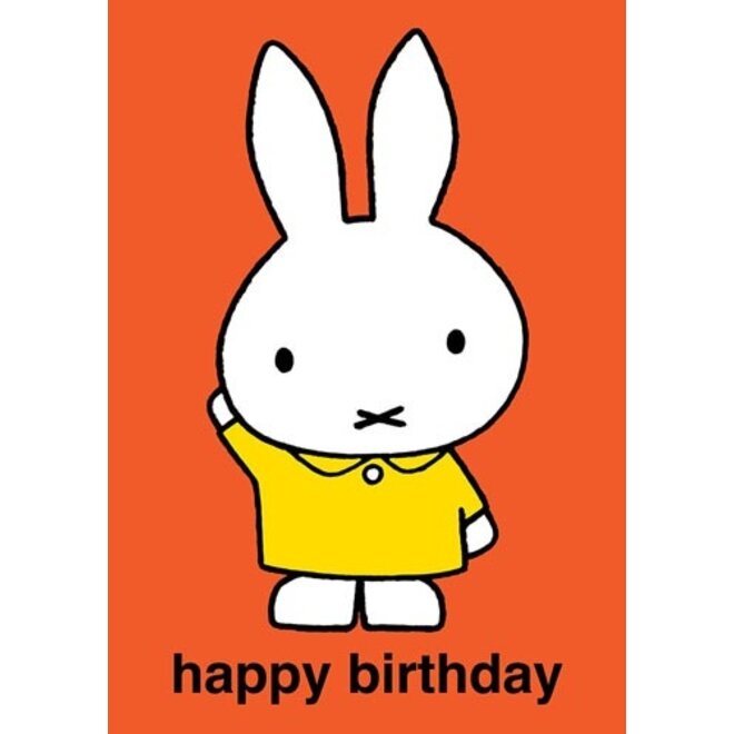 Miffy Red Birthday Card
