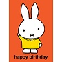 Miffy Red Birthday Card