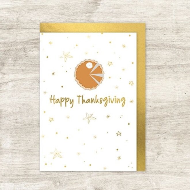 Pumpkin Pie Thanksgiving Card