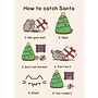 How to Catch Santa Pusheen Christmas Card