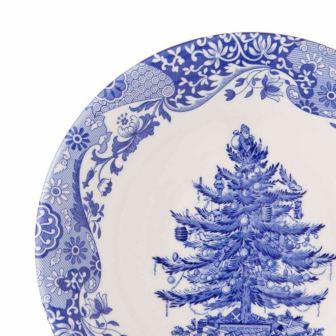 Blue Italian Christmas Tree Cereal Bowl