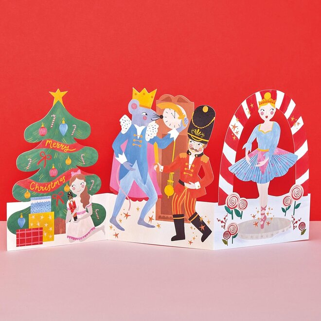 Nutcracker 3D Fold-out Christmas Card