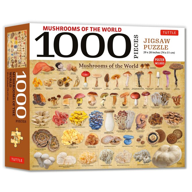 Mushrooms of the World 1000-Piece Puzzle