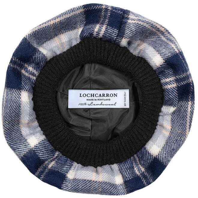 Bannockbane Grey Tartan Brushed Wool Tam