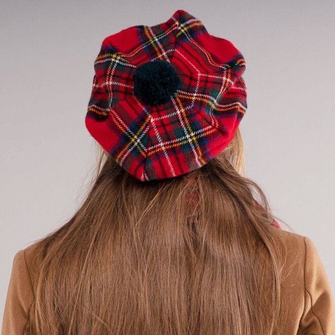 Royal Stewart Tartan Brushed Wool Tam