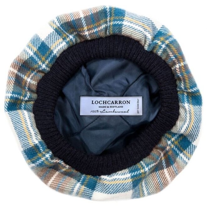 Stewart Blue Dress Tartan Brushed Wool Tam