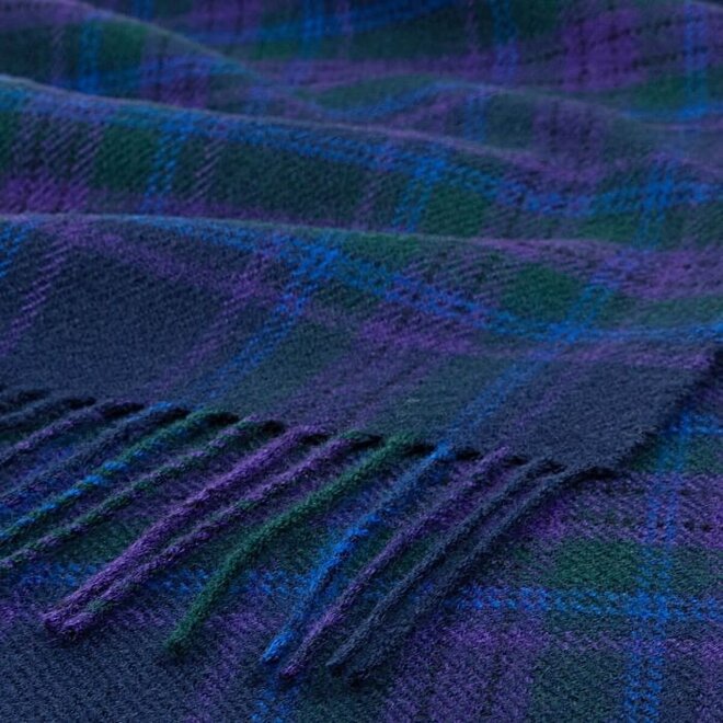 Bowhill Spirit of Scotland Modern Tartan Lambswool Scarf