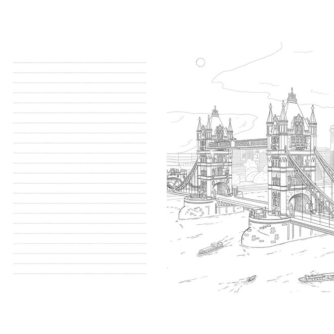 London: A Color Your Own Travel Journal