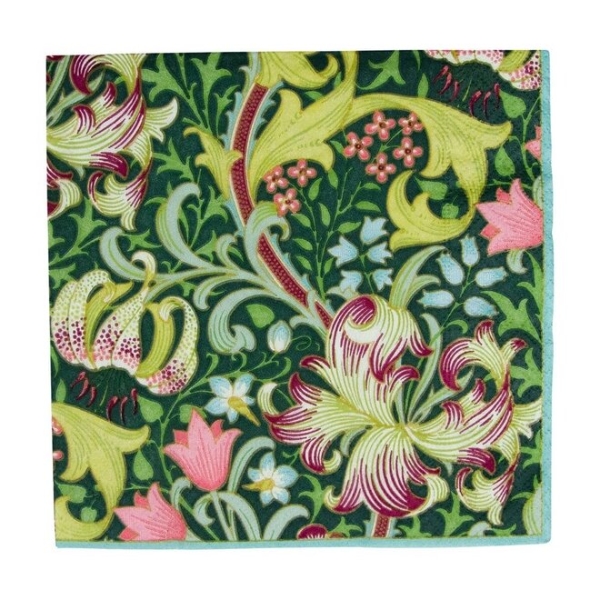 Golden Lily Luncheon Napkins