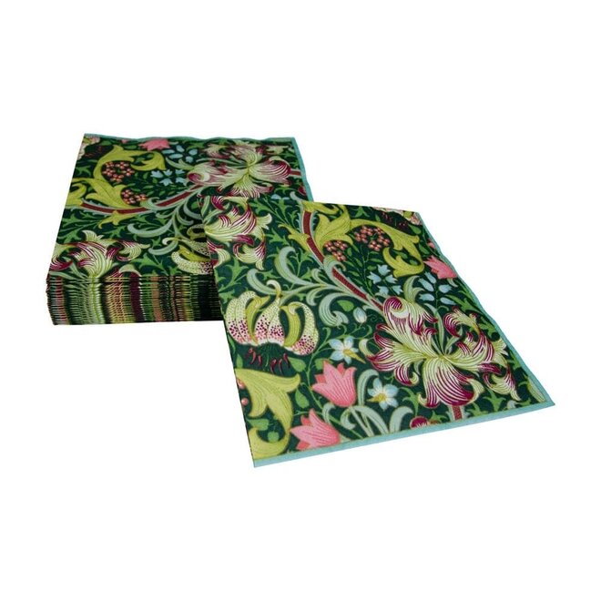 Golden Lily Luncheon Napkins