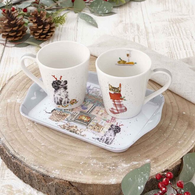 'No Place Like Home' Dog & Cat Mug & Tray Set