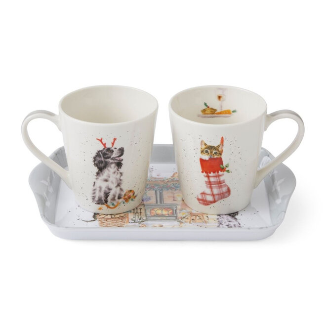 'No Place Like Home' Dog & Cat Mug & Tray Set