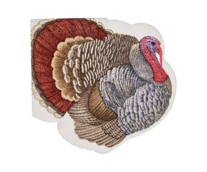 Caspari Die-Cut Turkey Napkins - British Isles