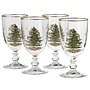 Christmas Tree Pedestal Goblets Set
