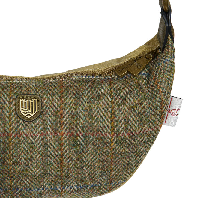 Harris Tweed Chestnut Herringbone Luna Bag