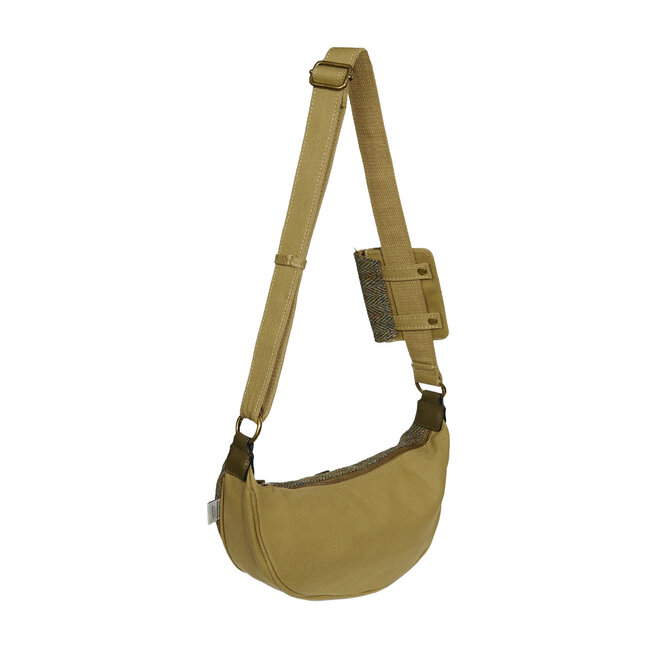 Harris Tweed Chestnut Herringbone Luna Bag