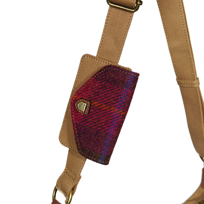 Harris Tweed Fuchsia Tartan Luna Bag