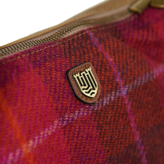 Harris Tweed Fuchsia Tartan Luna Bag