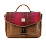 Harris Tweed Fuchsia Tartan Laptop Bag