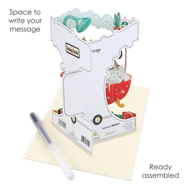 Doggy Bath Time Swing Card
