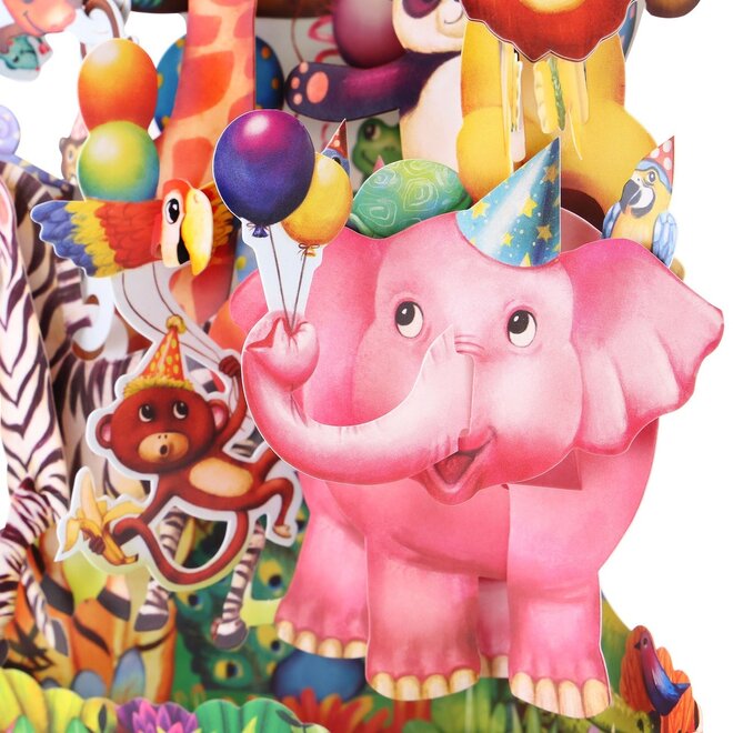 Animal Party Swing Card