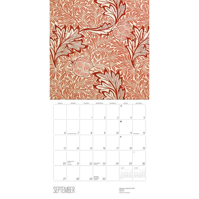 William Morris: Arts & Crafts Designs 2026 Wall Calendar
