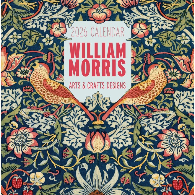 William Morris: Arts & Crafts Designs 2026 Wall Calendar