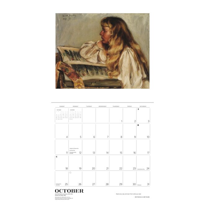 The Reading Woman 2026 Wall Calendar