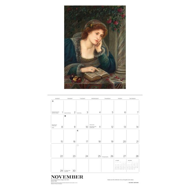 The Reading Woman 2026 Wall Calendar