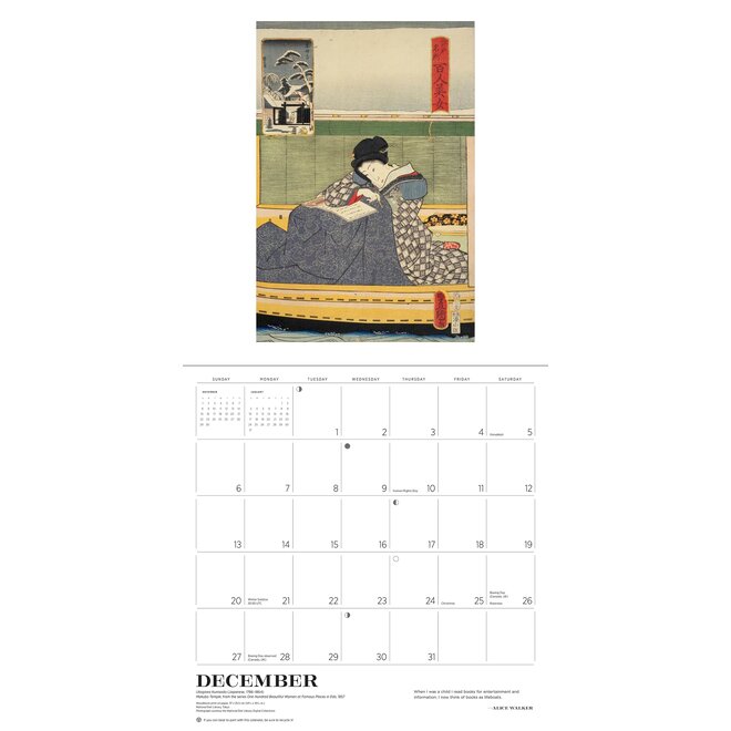 The Reading Woman 2026 Wall Calendar