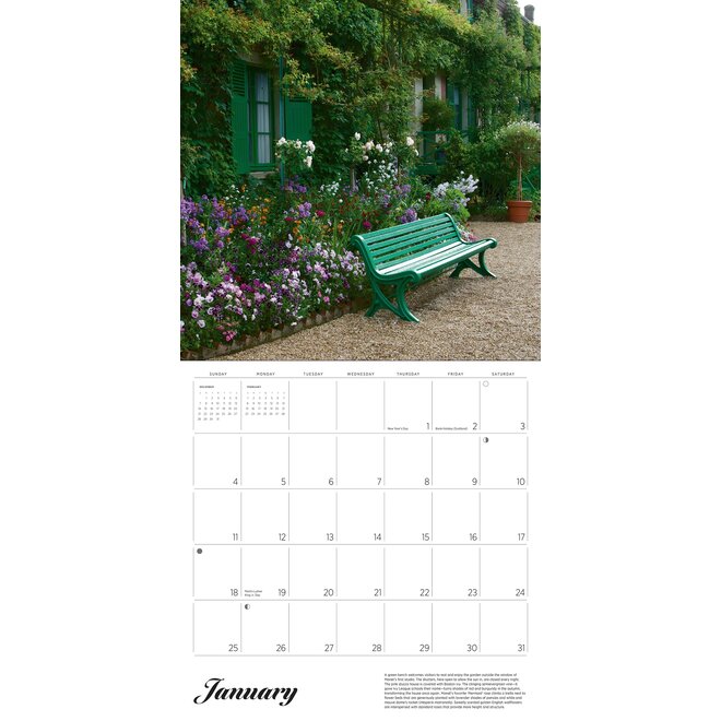 The Gardens at Giverny 2026 Wall Calendar