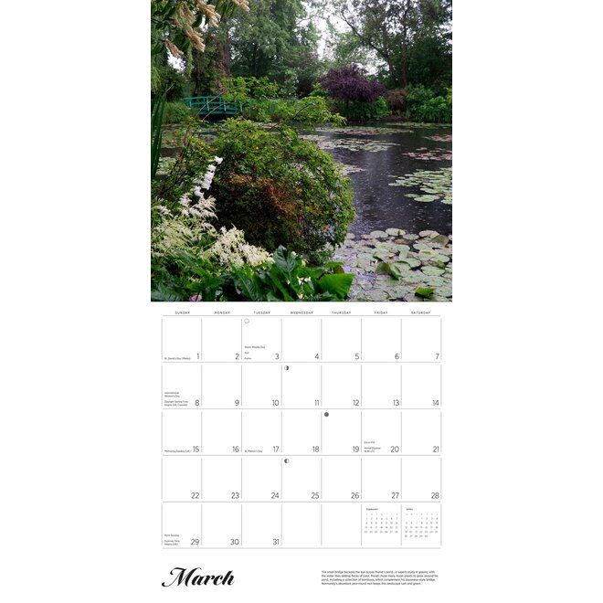 The Gardens at Giverny 2026 Wall Calendar
