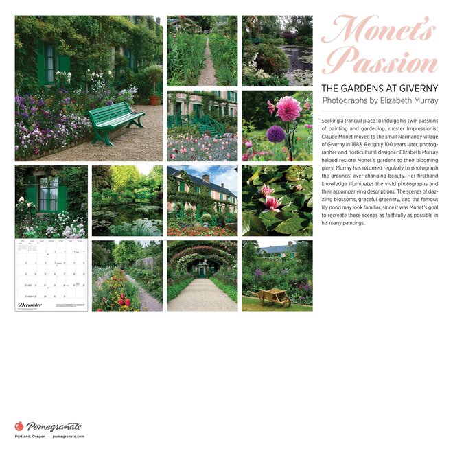The Gardens at Giverny 2026 Wall Calendar