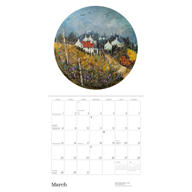 Scotland: The Art of Deborah Phillips 2026 Wall Calendar